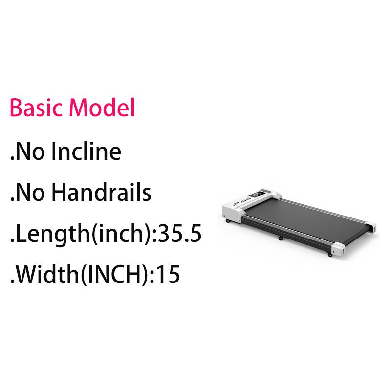 Incline Walking Pad Treadmill with Remote Control